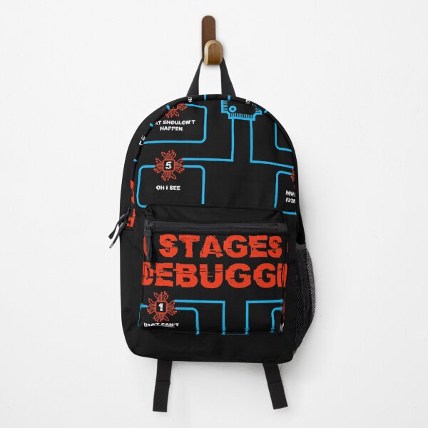 Item preview, 6 Stages of Debugging Computer Programmer Geek Nerd Coder designed and sold by wackodesign.