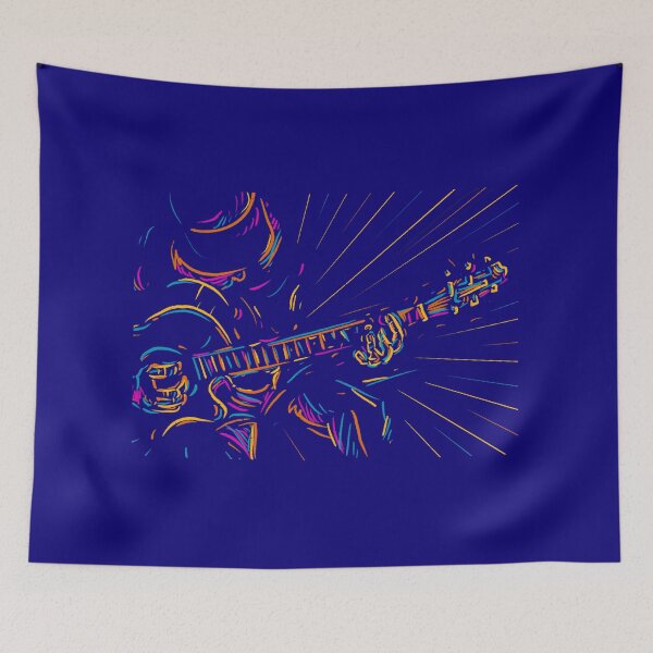 Item preview, Jazz Blues guitarist designed and sold by IcalsaidArt.