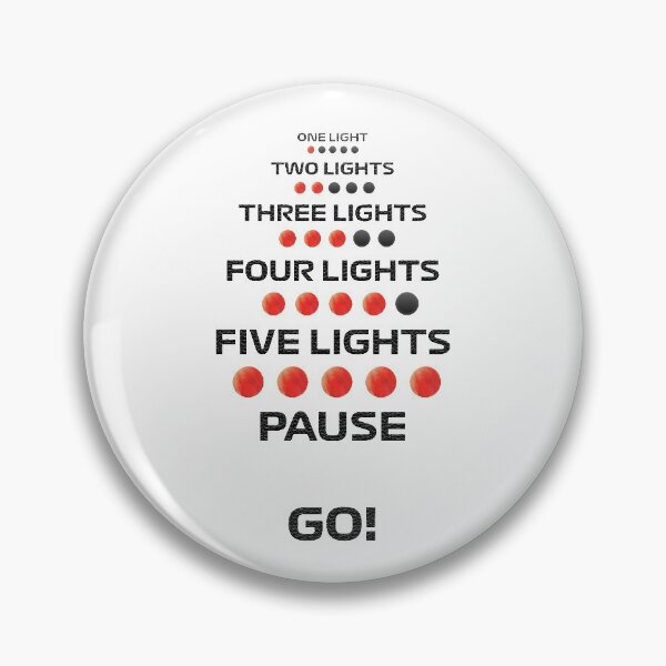 Item preview, murray walker f1 intro quote, line, one light two lights, three lights four lights five lights pause go  designed and sold by Simone Bulla.