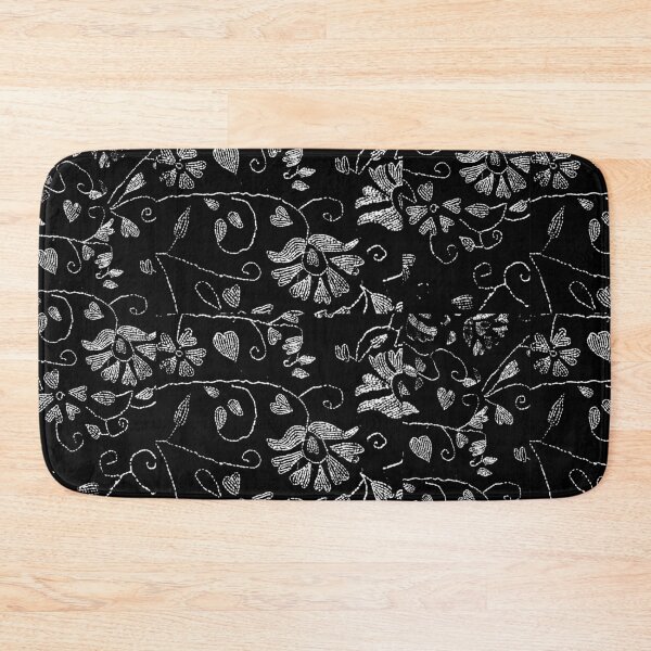 Item preview, Black and white Nakshi kantha or embroidered quilt  designed and sold by FCEalin.