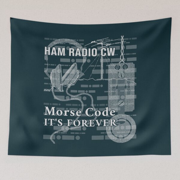 Item preview, HAM Radio CW Morse Code It's Forever (var 2) designed and sold by tuzlay.