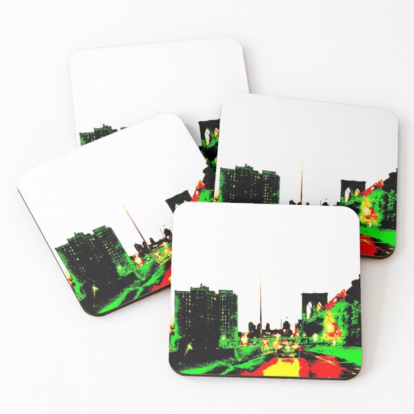 Item preview, Addicted to New York City Brooklyn Bridge City Life Night Life Blue Lit Sky Addicted to Paris,  designed and sold by NadeenInspires.