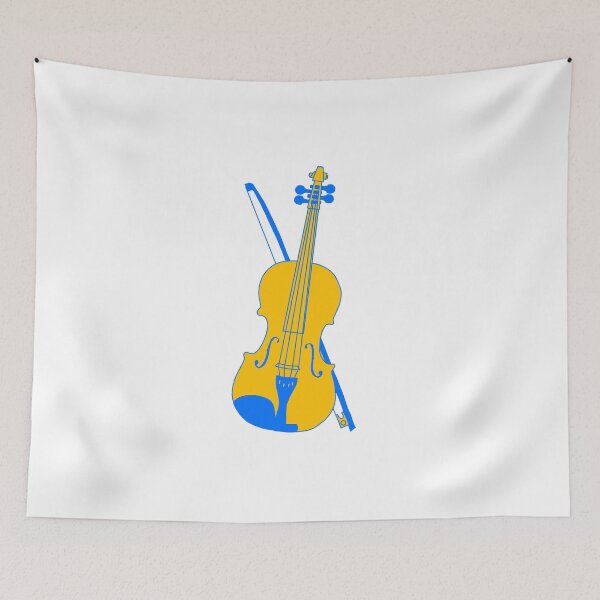 Item preview, Blue and Gold Violin designed and sold by Rocket-To-Pluto.
