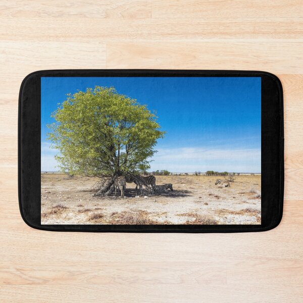 Item preview, Zebras in the Shadow of the Only Tree - Etosha, Namibia designed and sold by holgermader.