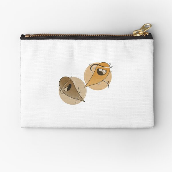 2 Happy Ghosts Zipper Pouch