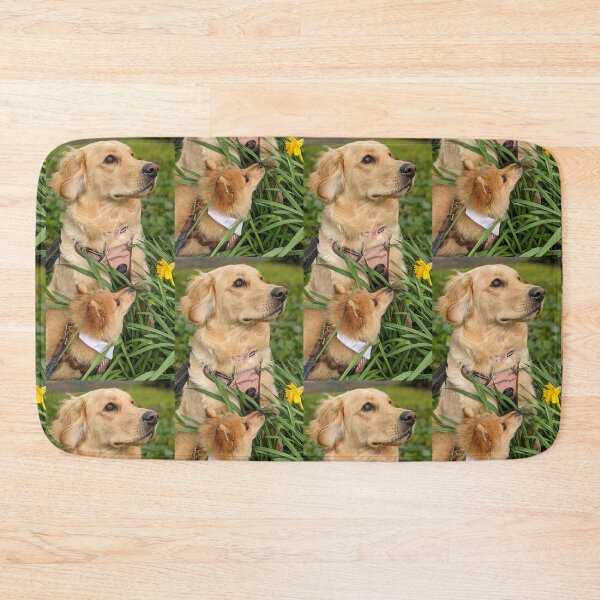 Item preview, Golden retriever Bella & pom puppy Kai designed and sold by Fluffycat2020.