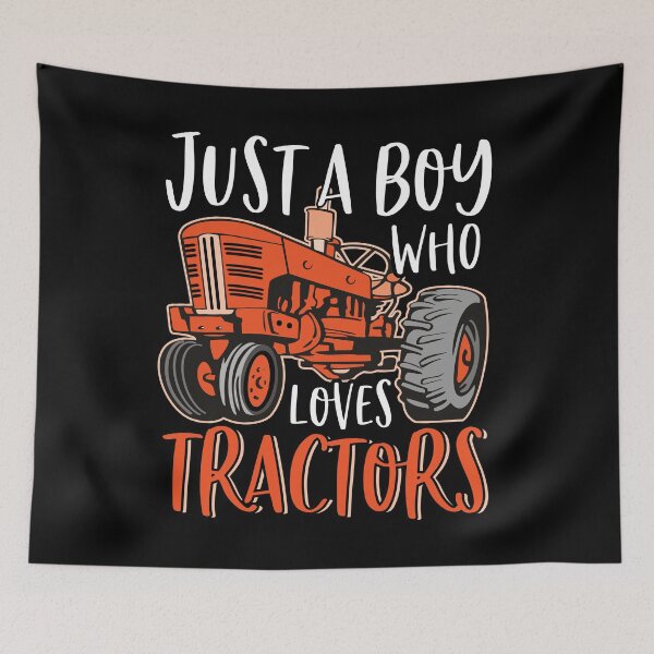 Item preview, Just A Boy Who Loves Tractors Cute Funny Farming Gift designed and sold by MintedFresh.