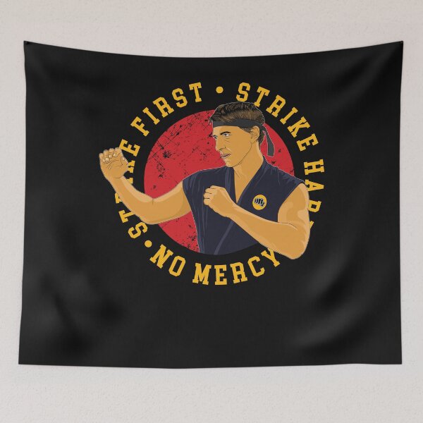 Artikelvorschau, Strike First Strike Hard Keine Gnade Johnny Lawrence Cobra Kai entworfen und verkauft von AdorkableDesign.