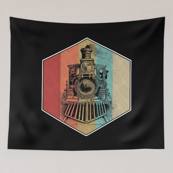 Item preview, Vintage Train Steam Engine Locomotive Retro Trainspotting designed and sold by MintedFresh.