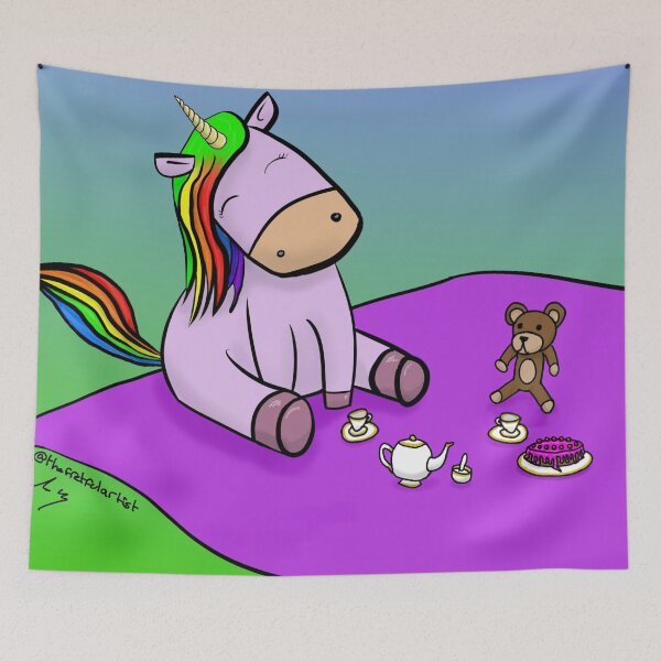 Item preview, Unicorn Tea Party designed and sold by Fretful-Artist.