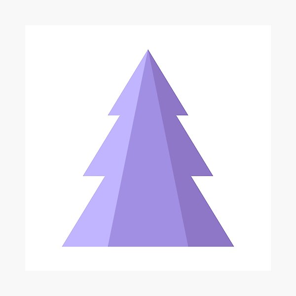 Item preview, Lilac Tricolor Pine Tree designed and sold by Susssanne.