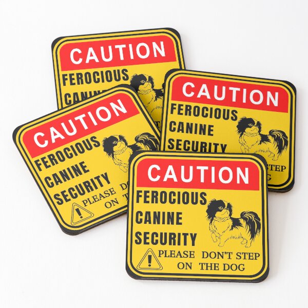 Item preview, Caution - Funny pekingese guard dog sign designed and sold by Try-It.