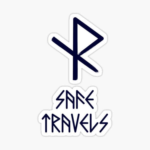 “Viking Safe Travels Rune” Sticker for Sale by neon-light | Redbubble