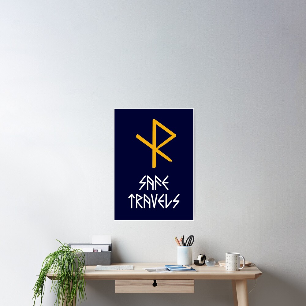 “Viking Safe Travels Rune” Poster for Sale by neon-light | Redbubble