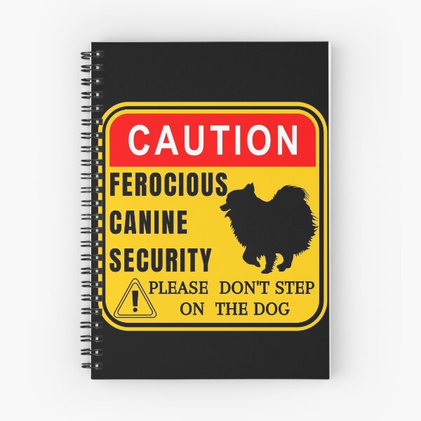 Item preview, Caution - Funny pomeranian guard dog sign designed and sold by Try-It.
