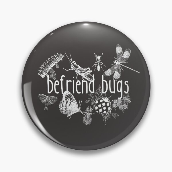Item preview, Befriend Bugs Drawing White On Dark Design designed and sold by EarthArtDesigns.
