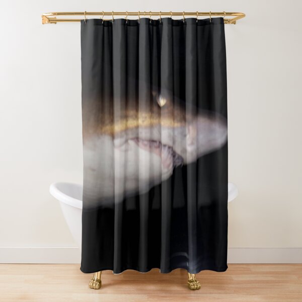 Sharky face Shower Curtain