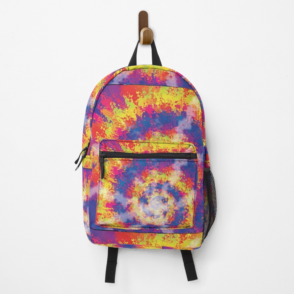 Discover Unique Tye Dye Burnt Colours Backpack