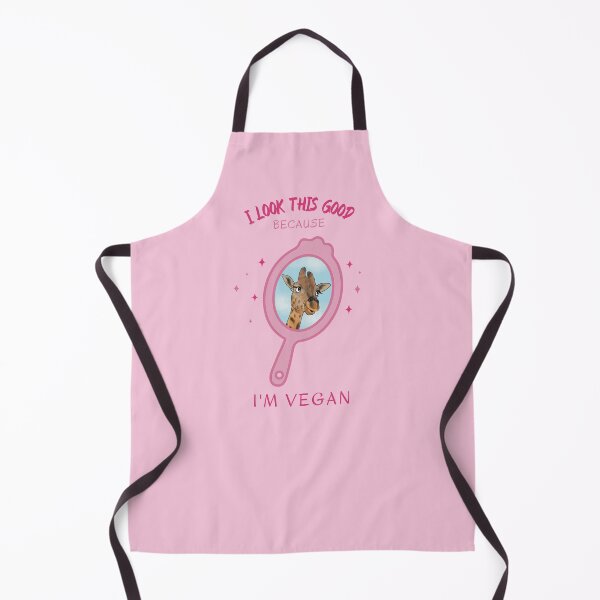 Item preview, I look this good because I'm vegan - cute cartoon giraffe  designed and sold by Crystal Raymond.