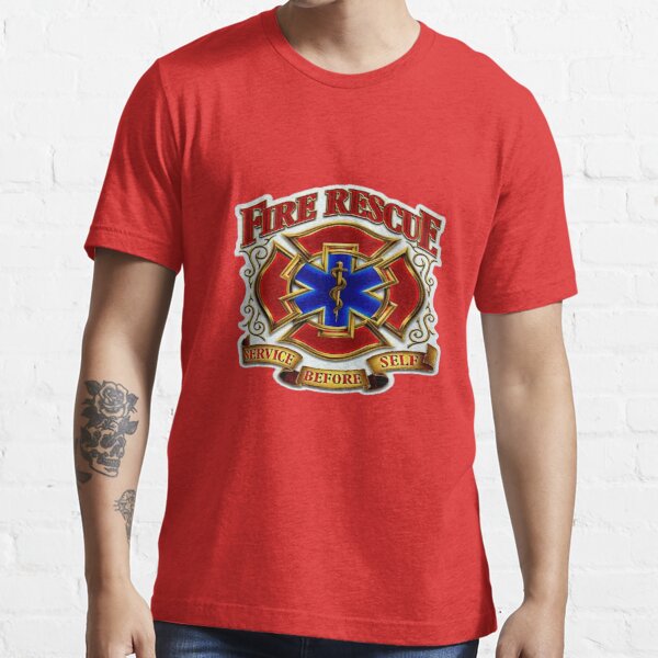 Red Fire Department Badge' Men's T-Shirt