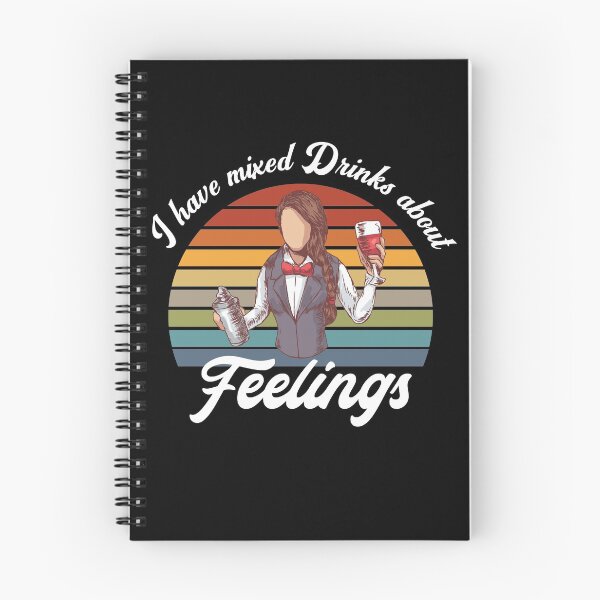Item preview, Bartender Quote Mixed Drinks about Feelings Barman Gift designed and sold by Mc-R.