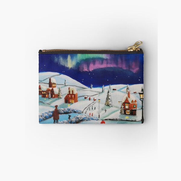 Item preview, Winter village, folk art painting designed and sold by GORDON BRUCE ART.