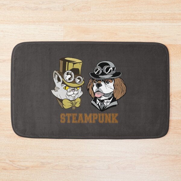 Artikelvorschau, Steampunk Paar Katze und Hund entworfen und verkauft von ajtechdesigns.