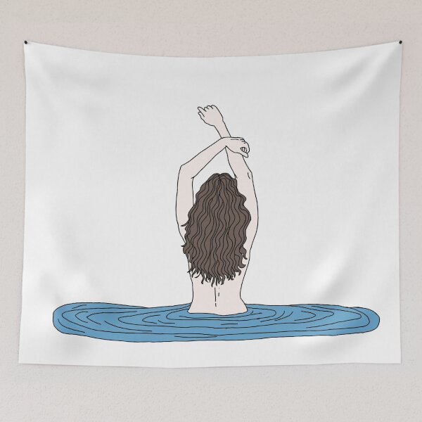 Item preview, Woman Swimming (pale,Brunette) designed and sold by statonka.