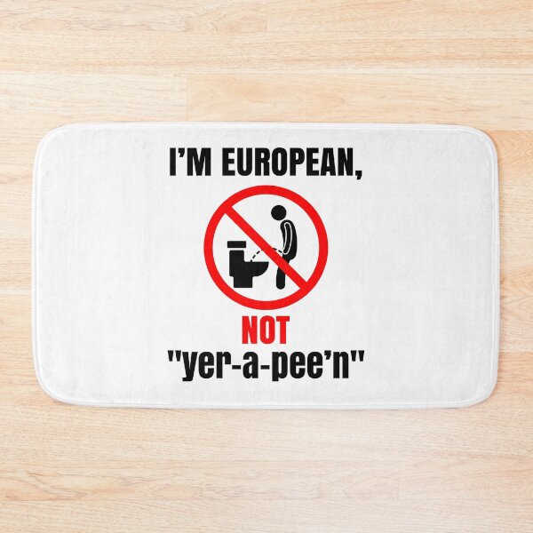 Item preview, European Travel Gag, Toilet Humor designed and sold by Maria Garcia.
