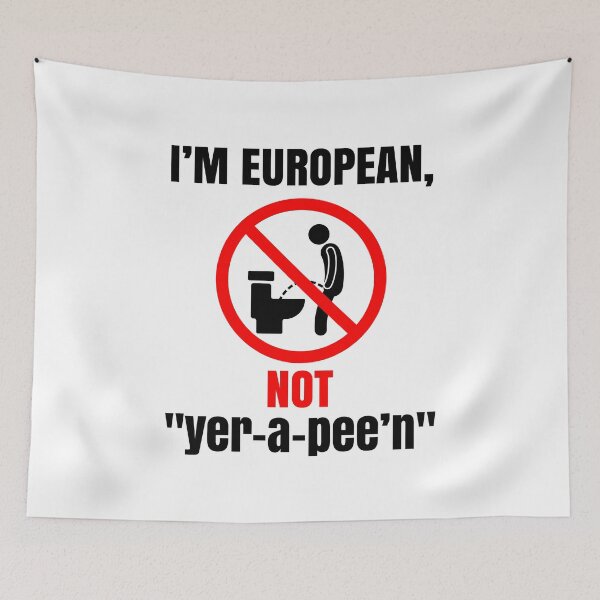 Item preview, European Travel Gag, Toilet Humor designed and sold by Maria Garcia.