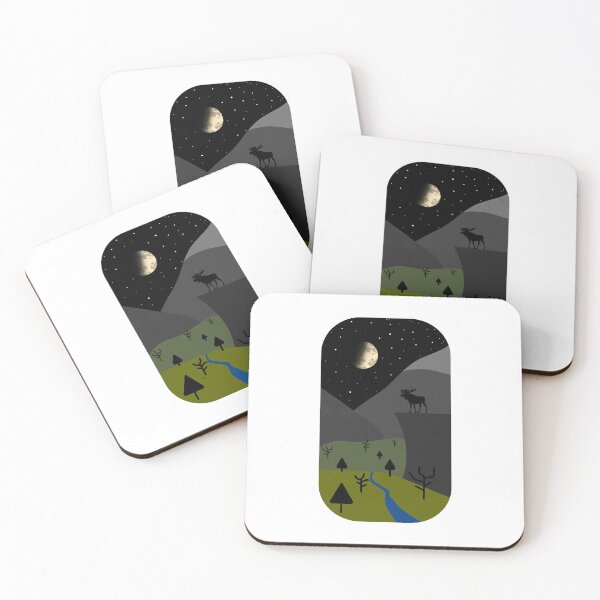 Item preview, A Moose At Night designed and sold by Paulina Vanlife.