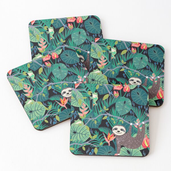 Item preview, Jungle Sloth Pattern  designed and sold by MarcSabuncu.