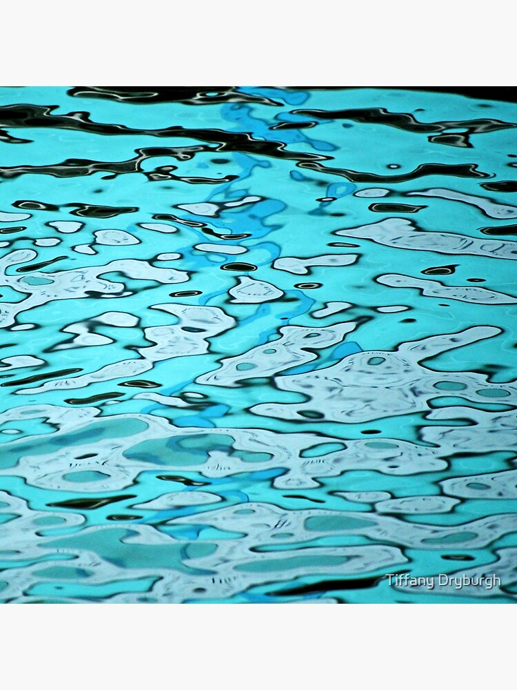 Thumbnail 2 of 2, Tote Bag, Aqua Abstract designed and sold by Tiffany Dryburgh.