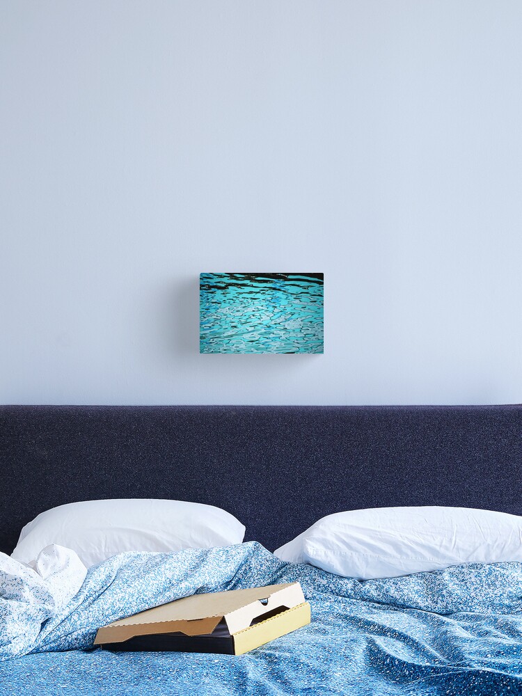 Thumbnail 1 of 3, Canvas Print, Aqua Abstract designed and sold by Tiffany Dryburgh.