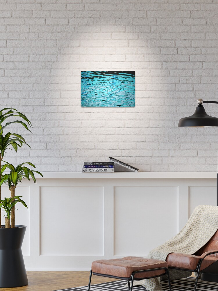 Thumbnail 1 of 4, Metal Print, Aqua Abstract designed and sold by Tiffany Dryburgh.