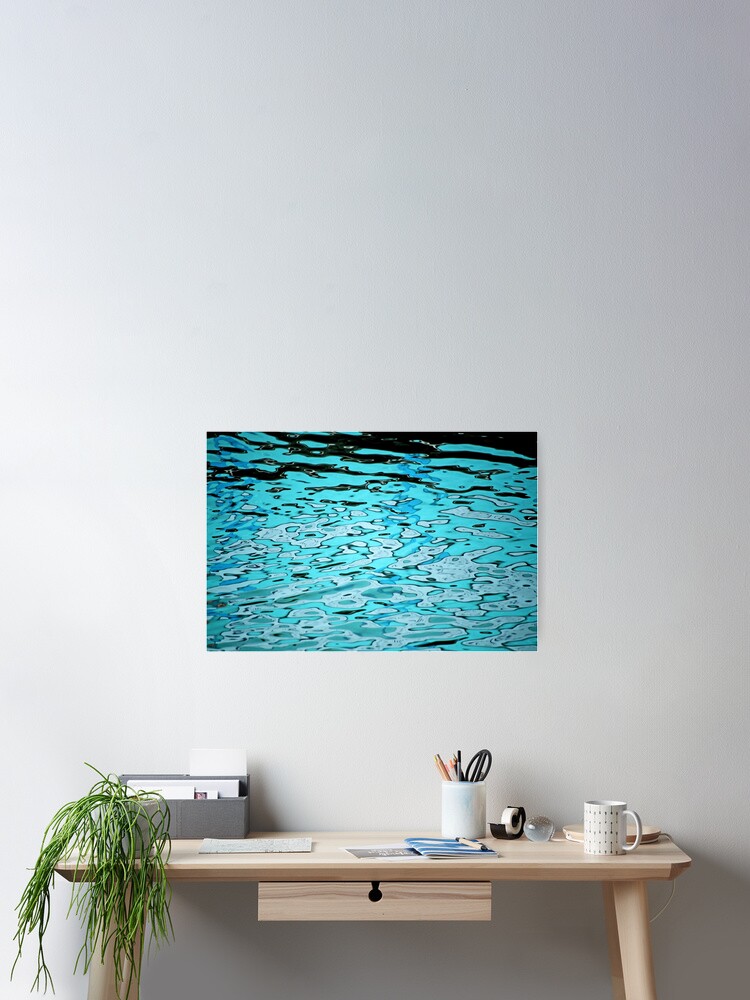 Thumbnail 1 of 3, Poster, Aqua Abstract designed and sold by Tiffany Dryburgh.
