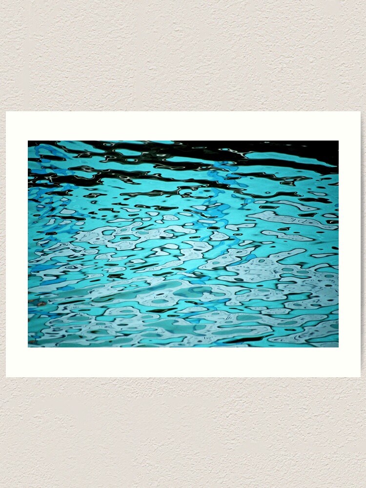 Thumbnail 2 of 3, Art Print, Aqua Abstract designed and sold by Tiffany Dryburgh.
