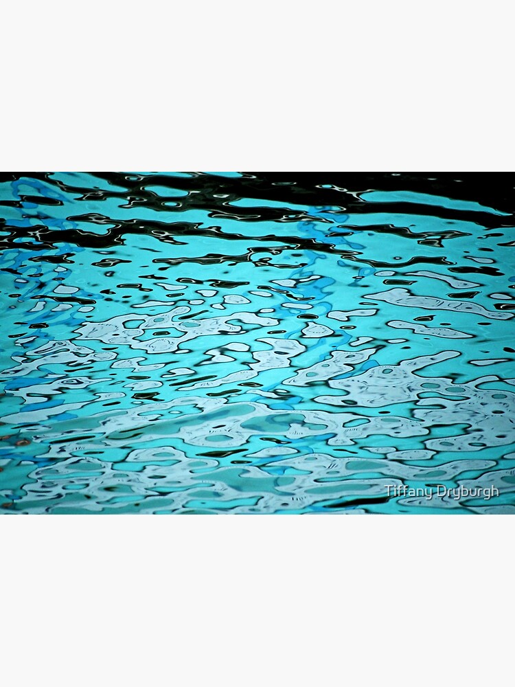 Thumbnail 4 of 4, Metal Print, Aqua Abstract designed and sold by Tiffany Dryburgh.