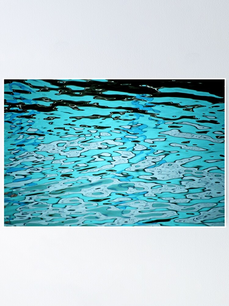 Thumbnail 2 of 3, Poster, Aqua Abstract designed and sold by Tiffany Dryburgh.
