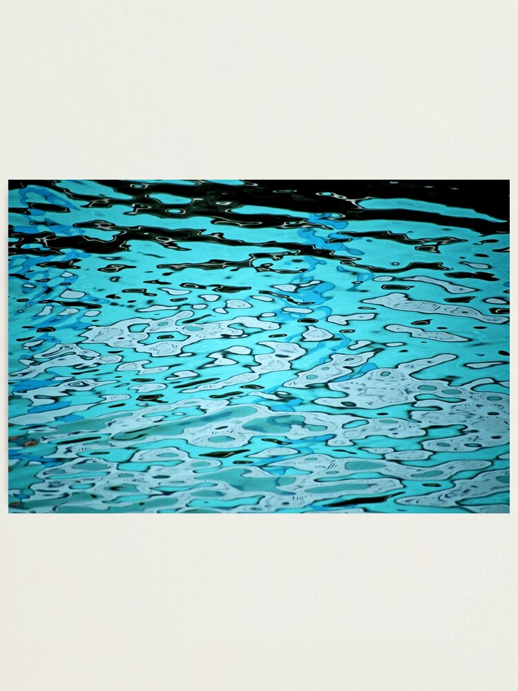 Thumbnail 2 of 3, Photographic Print, Aqua Abstract designed and sold by Tiffany Dryburgh.