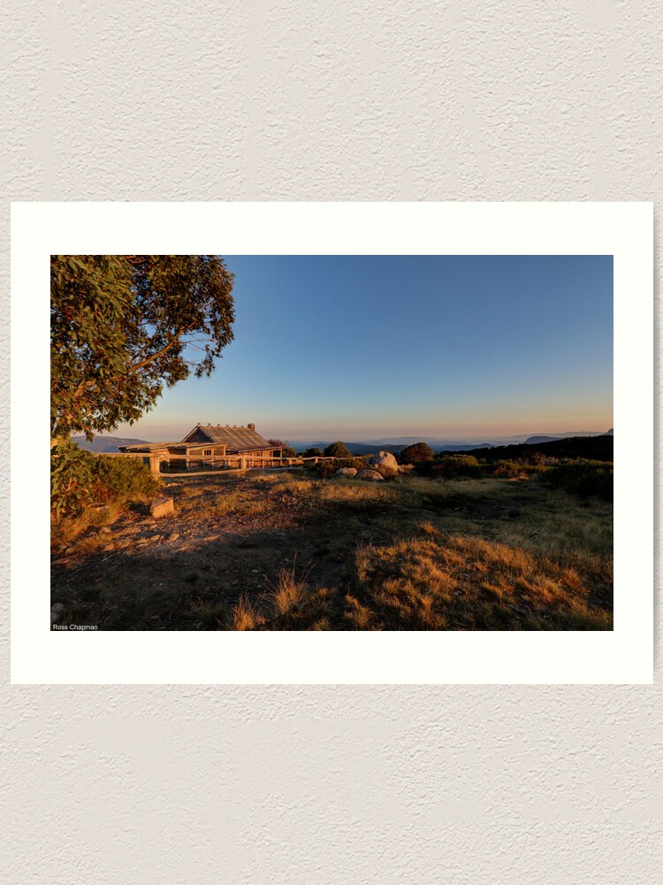 Alternate view of Craig's Hut, Mt Stirling. Art Print