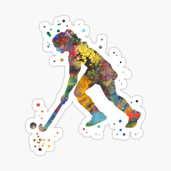 Item preview, Field hockey girl designed and sold by Rosaliartbook.