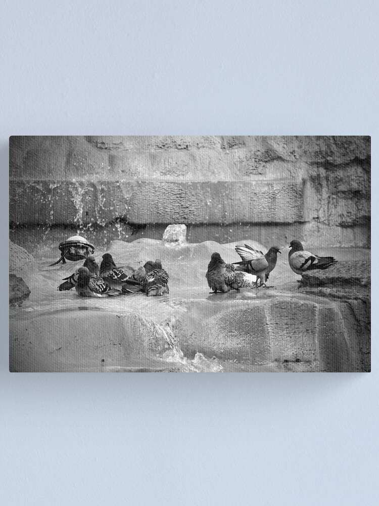 Alternate view of Playing in the Trevi Canvas Print