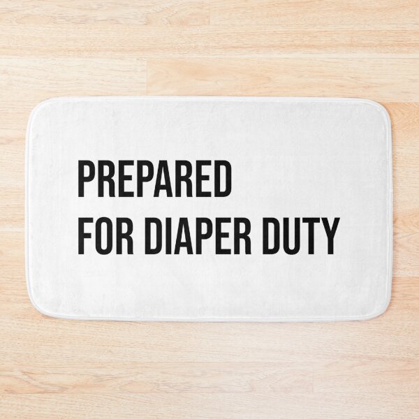 Item preview, Mens Prepared for Diaper Duty Tshirt Funny Fathers Day Parenting Dad Baby Novelty designed and sold by BadrLuke01.