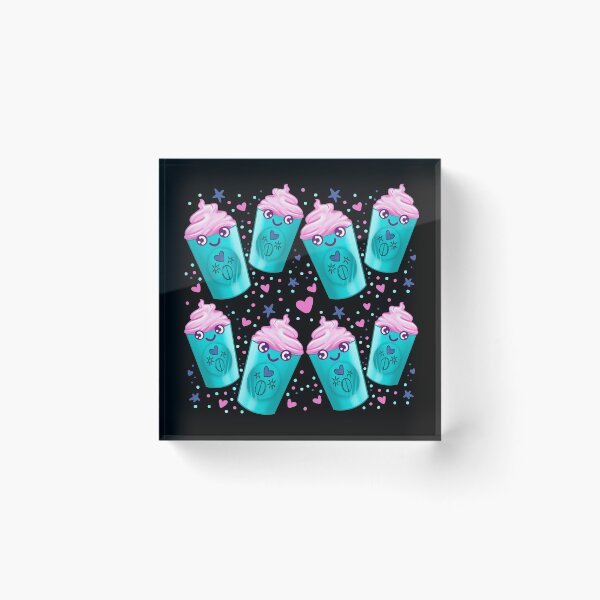 Item preview, Iced coffee or Chocolate pink take away cup pattern designed and sold by jazzydevil.