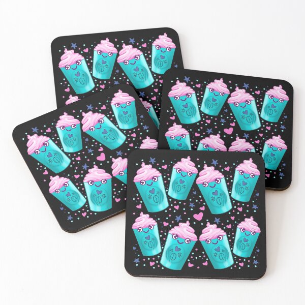 Item preview, Iced coffee or Chocolate pink take away cup pattern designed and sold by jazzydevil.