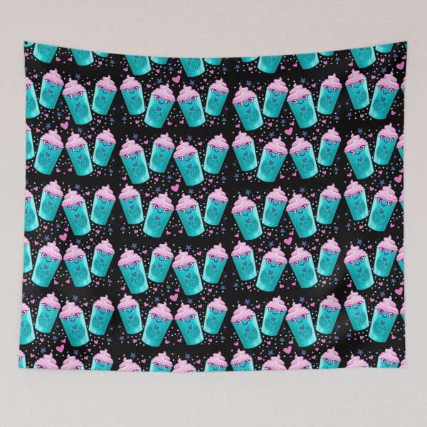 Item preview, Iced coffee or Chocolate pink take away cup pattern designed and sold by jazzydevil.