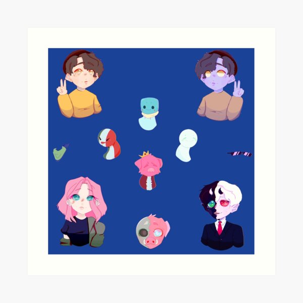 dream smp stickers art print by arienshmarien redbubble