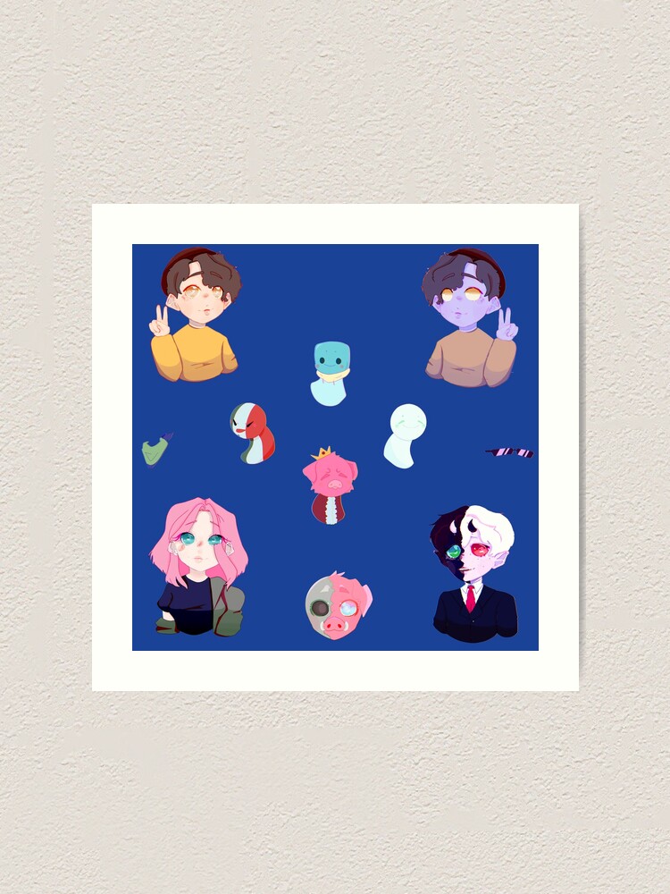 dream smp stickers art print by arienshmarien redbubble