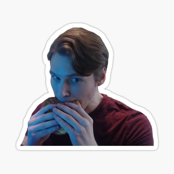 jerma985 burger (shy) Sticker